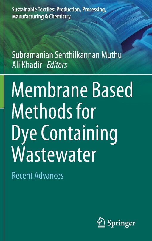 Front cover_Membrane Based Methods For Dye Containing Wastewater