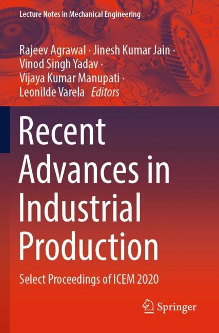 Front cover_Recent Advances in Industrial Production
