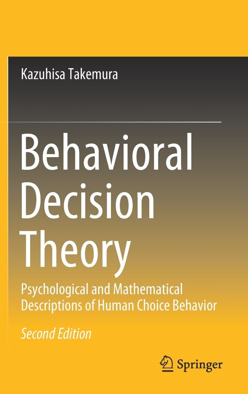 Front cover_Behavioral Decision Theory