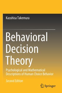 Front cover_Behavioral Decision Theory