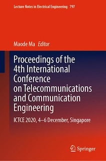 Couverture_Proceedings Of The 4th International Conference On Telecommunications And Communication Engineering