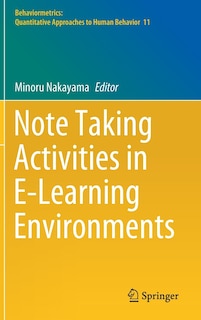 Front cover_Note Taking Activities In E-learning Environments