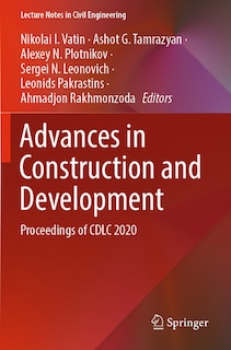 Front cover_Advances in Construction and Development
