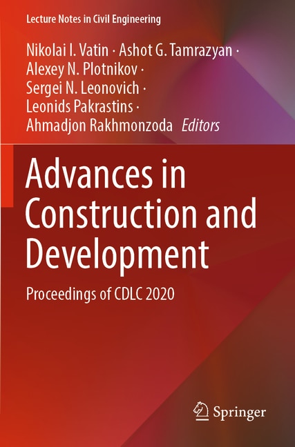 Front cover_Advances in Construction and Development