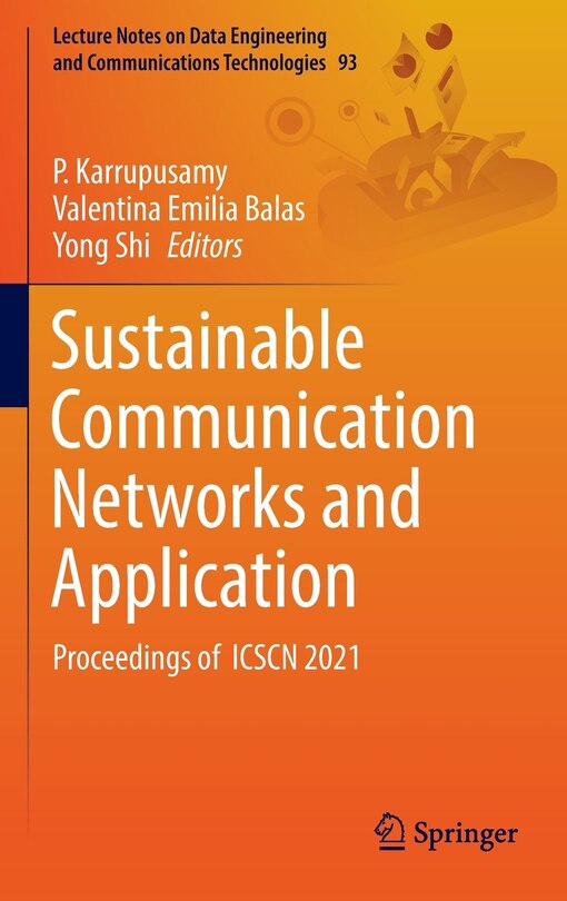 Front cover_Sustainable Communication Networks And Application
