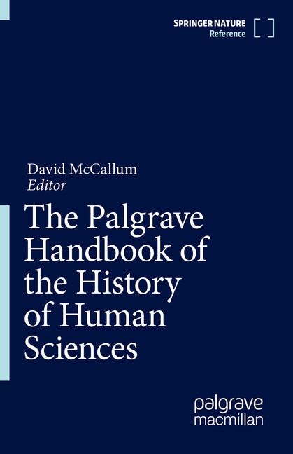 Couverture_The Palgrave Handbook Of The History Of Human Sciences