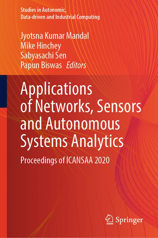 Front cover_Applications Of Networks, Sensors And Autonomous Systems Analytics
