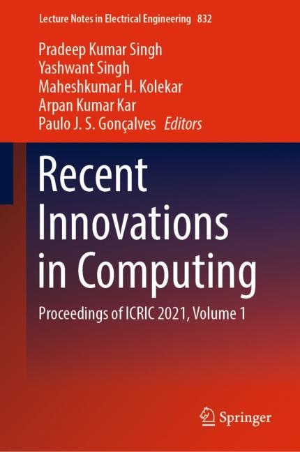 Couverture_Recent Innovations In Computing