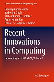 Couverture_Recent Innovations in Computing