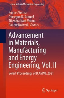 Couverture_Advancement In Materials, Manufacturing And Energy Engineering, Vol. Ii