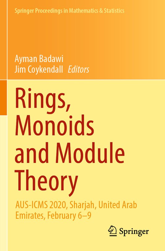 Front cover_Rings, Monoids and Module Theory