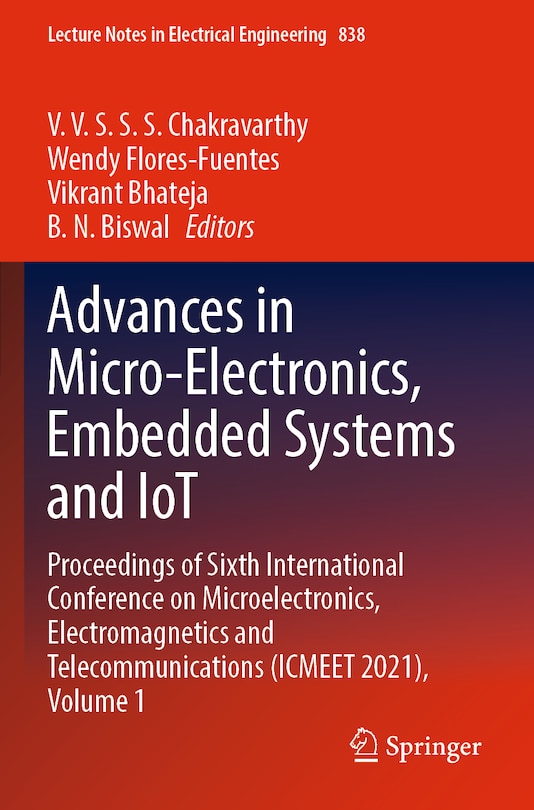 Front cover_Advances in Micro-Electronics, Embedded Systems and IoT
