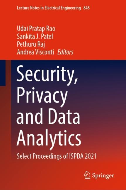 Front cover_Security, Privacy And Data Analytics