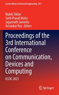 Couverture_Proceedings Of The 3rd International Conference On Communication, Devices And Computing