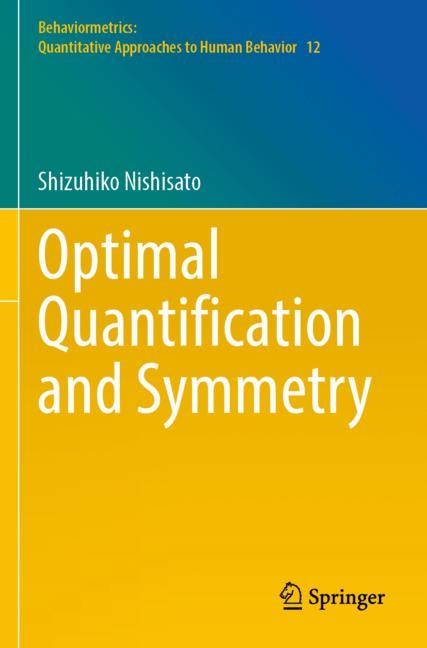 Couverture_Optimal Quantification and Symmetry