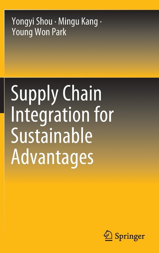 Front cover_Supply Chain Integration For Sustainable Advantages