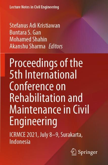Front cover_Proceedings of the 5th International Conference on Rehabilitation and Maintenance in Civil Engineering