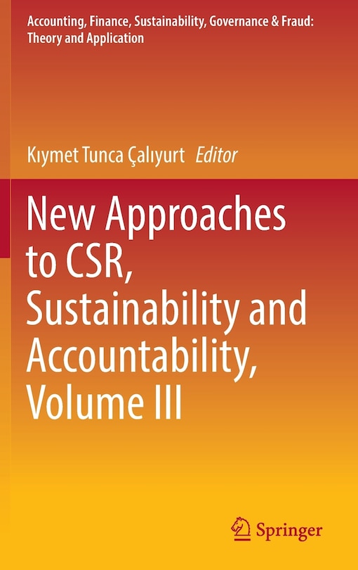 Couverture_New Approaches To Csr, Sustainability And Accountability, Volume Iii