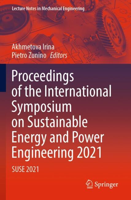 Couverture_Proceedings of the International Symposium on Sustainable Energy and Power Engineering 2021
