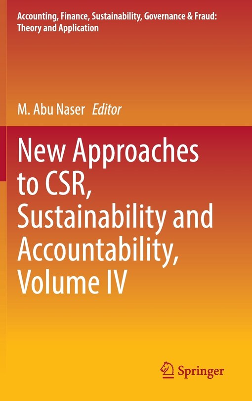 Couverture_New Approaches To Csr, Sustainability And Accountability, Volume Iv
