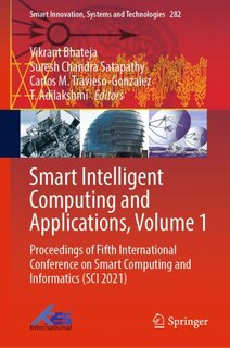 Couverture_Smart Intelligent Computing And Applications, Volume 1