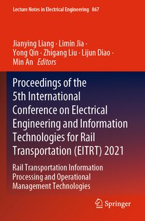 Couverture_Proceedings of the 5th International Conference on Electrical Engineering and Information Technologies for Rail Transportation (EITRT) 2021