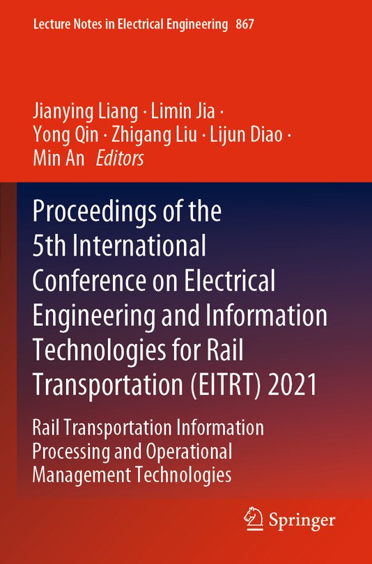 Couverture_Proceedings of the 5th International Conference on Electrical Engineering and Information Technologies for Rail Transportation (EITRT) 2021