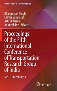 Front cover_Proceedings Of The Fifth International Conference Of Transportation Research Group Of India