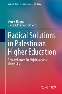 Front cover_Radical Solutions In Palestinian Higher Education