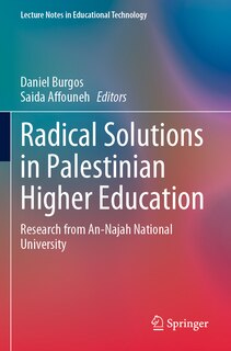 Front cover_Radical Solutions in Palestinian Higher Education