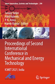 Front cover_Proceedings of Second International Conference in Mechanical and Energy Technology