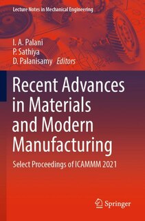 Front cover_Recent Advances in Materials and Modern Manufacturing