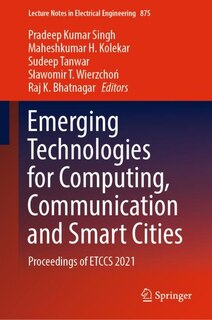Couverture_Emerging Technologies For Computing, Communication And Smart Cities