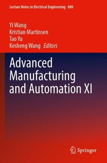 Couverture_Advanced Manufacturing and Automation XI