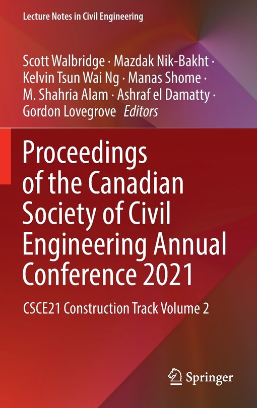 Front cover_Proceedings Of The Canadian Society Of Civil Engineering Annual Conference 2021