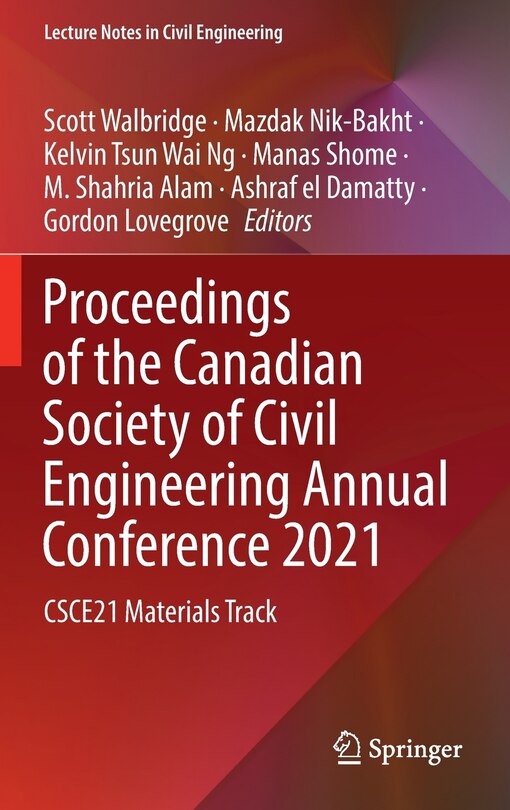 Couverture_Proceedings Of The Canadian Society Of Civil Engineering Annual Conference 2021