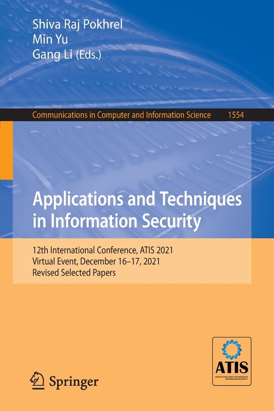 Front cover_Applications and Techniques in Information Security