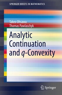 Front cover_Analytic Continuation And Q-convexity
