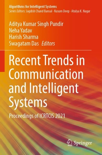 Couverture_Recent Trends in Communication and Intelligent Systems