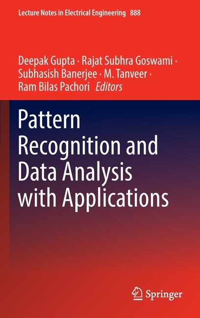 Front cover_Pattern Recognition and Data Analysis with Applications