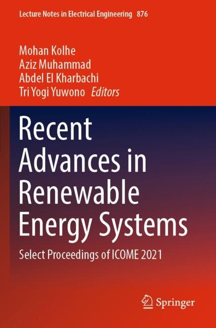 Front cover_Recent Advances in Renewable Energy Systems