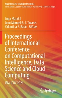 Couverture_Proceedings of International Conference on Computational Intelligence, Data Science and Cloud Computing