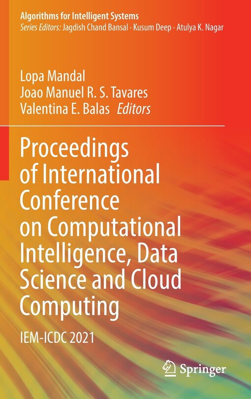 Couverture_Proceedings of International Conference on Computational Intelligence, Data Science and Cloud Computing