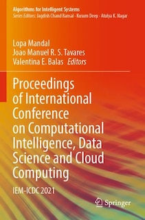 Couverture_Proceedings of International Conference on Computational Intelligence, Data Science and Cloud Computing