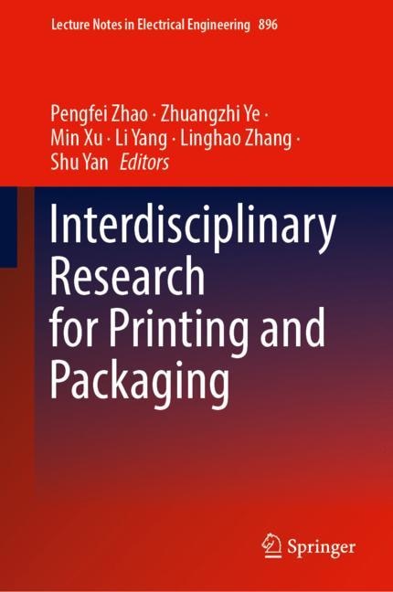 Couverture_Interdisciplinary Research for Printing and Packaging