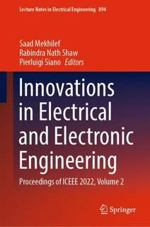 Couverture_Innovations in Electrical and Electronic Engineering