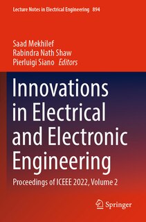 Couverture_Innovations in Electrical and Electronic Engineering