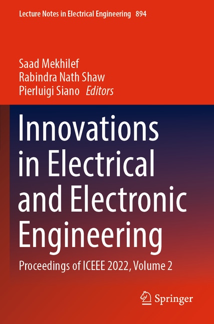 Couverture_Innovations in Electrical and Electronic Engineering