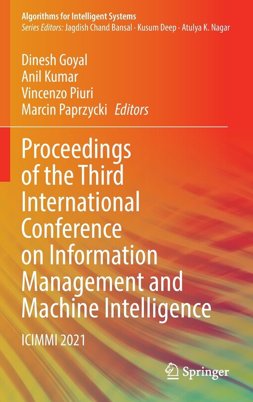 Couverture_Proceedings of the Third International Conference on Information Management and Machine Intelligence