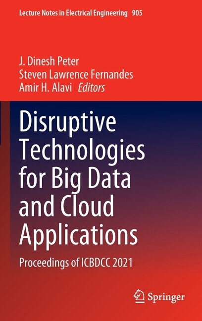 Front cover_Disruptive Technologies for Big Data and Cloud Applications